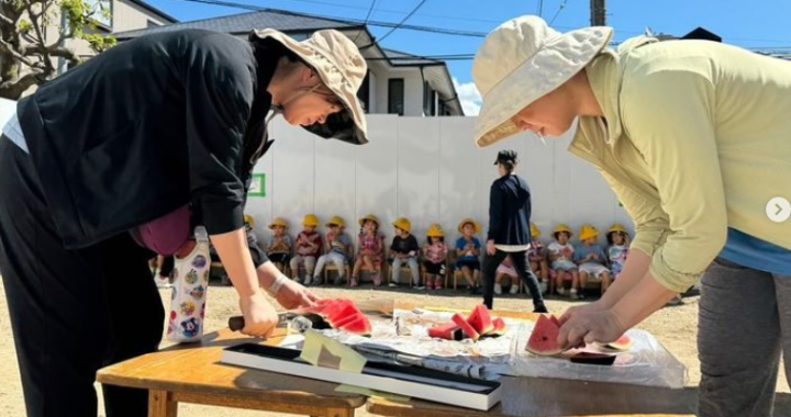 みんなでスイカをたべよう　instagram