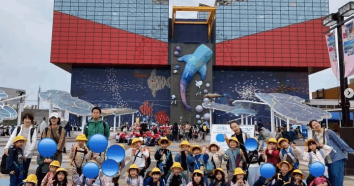 遠足　年長　海遊館！